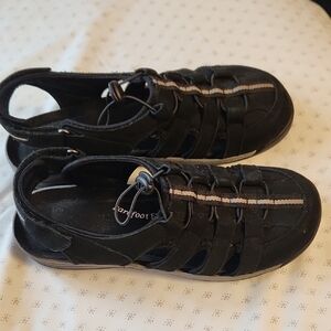 Drew Element Black Nubuck  Sandals Womens sz 9N